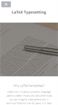 Mobile Screenshot of latextypesetting.com
